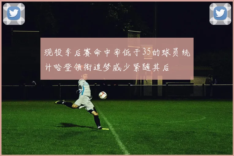 现役季后赛命中率低于35的球员统计哈登领衔追梦威少紧随其后